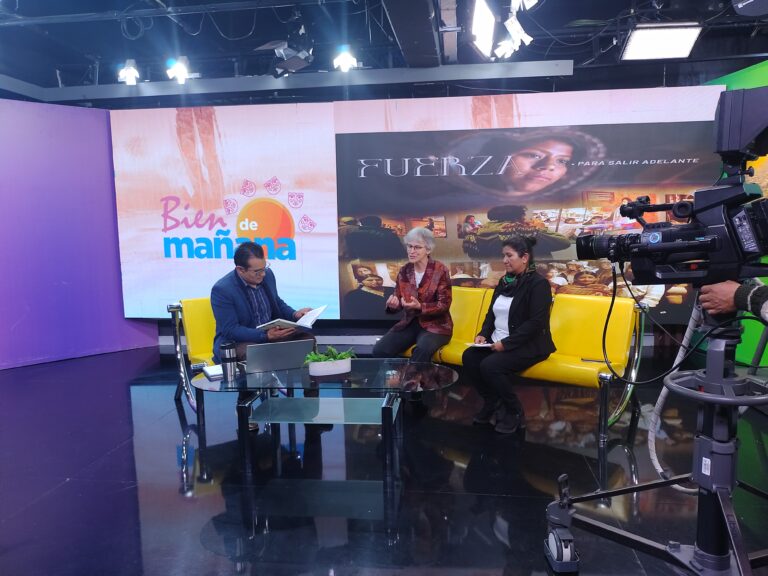 Fuerza. Interview bei Bolivia TV in La Paz